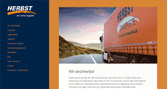 Desktop Screenshot of herbst-transporte.de